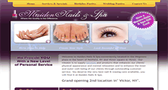 Desktop Screenshot of maidennailsspa.com